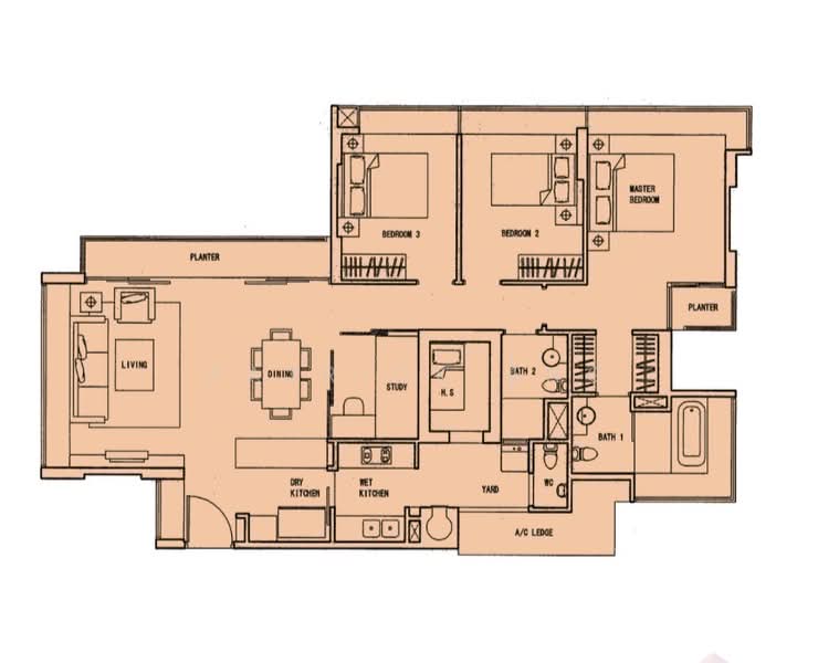 Floor plan, The Quartz