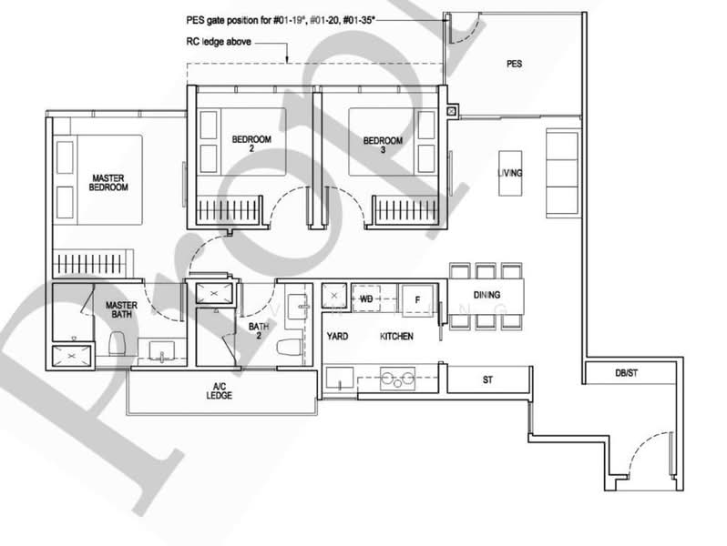 Floor plan, The Tapestry